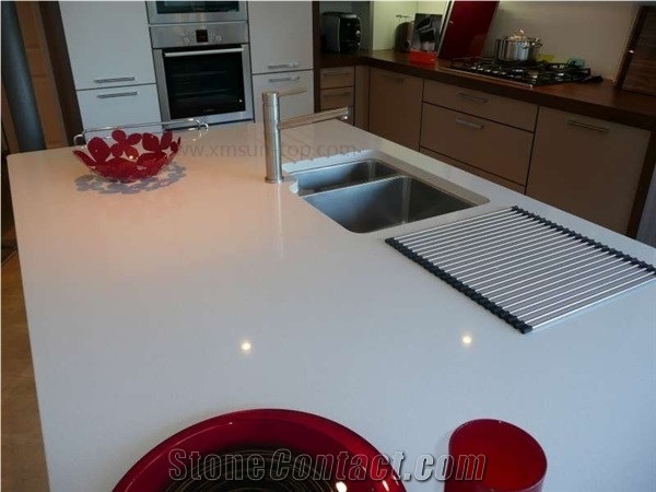 Pink Quartz Stone Kitchen Island Tops/Engineered Stone Kitchen Countertops/Artificial Stone Countertop /Solid Surface Top/Quartz Countertop/Silestone