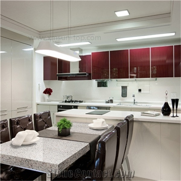 Yellow Quartz Stone Kitchen Countertop/Engineered Stone Kitchen Top/Artificial Stone Countertop /Solid Surface Top/Quartz Countertop/Silestone
