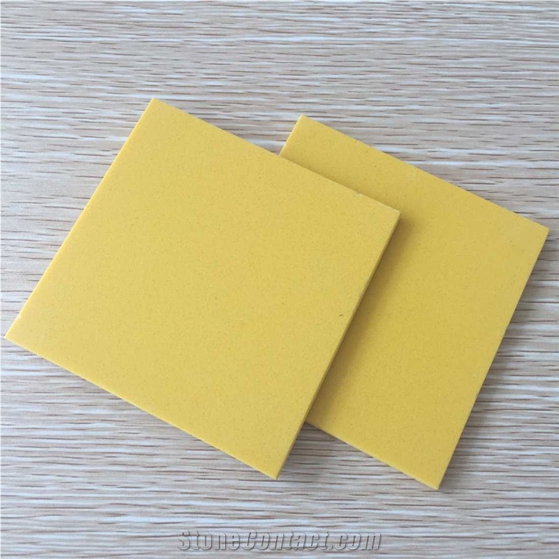 Yellow Quartz Stone Kitchen Countertop/Engineered Stone Kitchen Top/Artificial Stone Countertop /Solid Surface Top/Quartz Countertop/Silestone