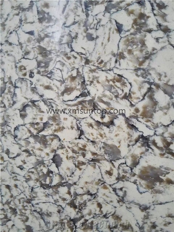 Yellow Quartz Stone Slab & Tiles/Engineered Stone Slab