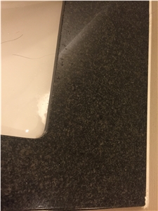 Black Granite Bath Countertop, China Factory Countertop, Black Granite