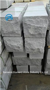 G633 Granite Mushroomed Cladding, Grey Granite Mushroomed Stone