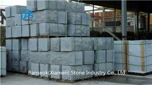 G633 Granite Mushroomed Cladding, Grey Granite Mushroomed Stone
