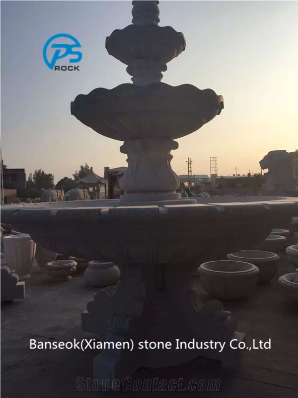 Granite Fountain, China Factory, Grey Granite