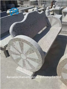 Grey Granite Sculpture, China Factory, China Grey Granite Garden Bench