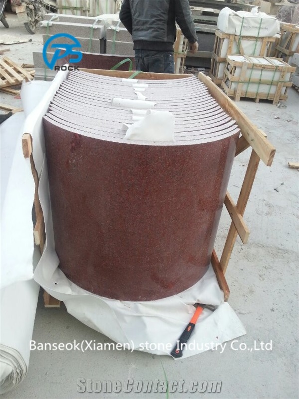 Imperial Red Granite Column, Red Granite Column, Building Decorative