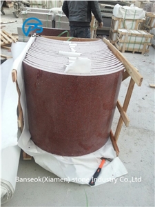 Imperial Red Granite Column, Red Granite Column, Building Decorative