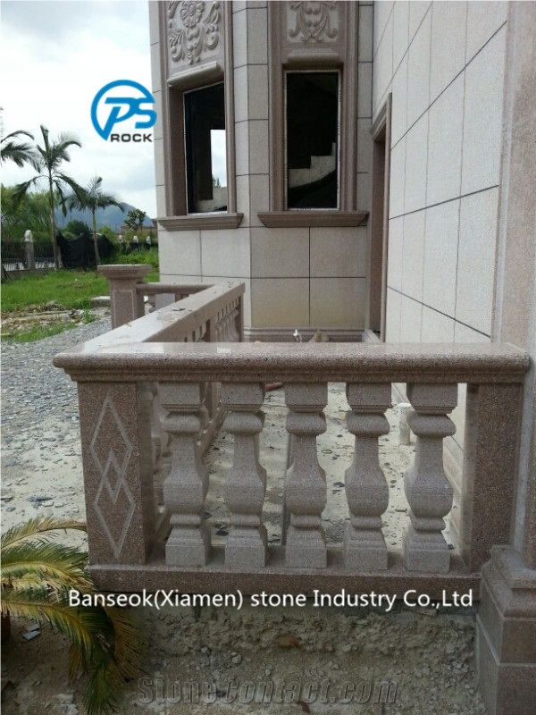 Yongding Red Granite Balustrade & Railings, China Factory, Building Decorative