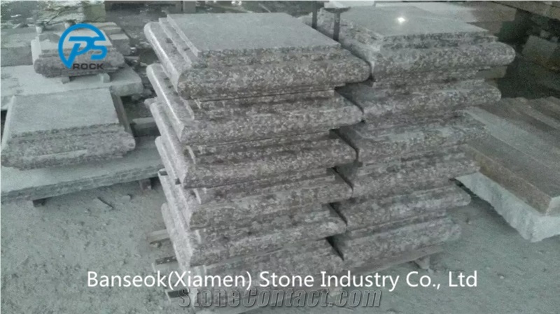 Yongding Red Granite Column Base, China Factory, Building Decorative