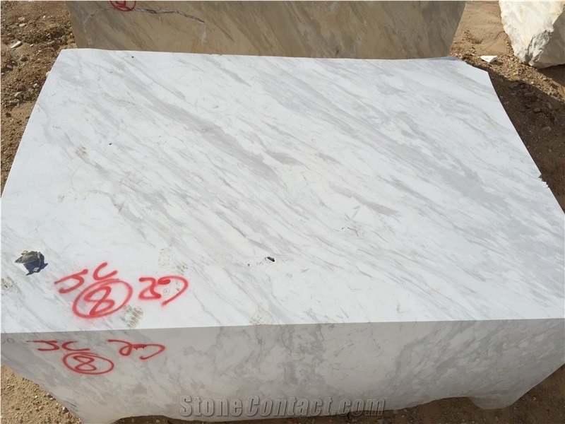 Volakas White Marble Blocks Greece