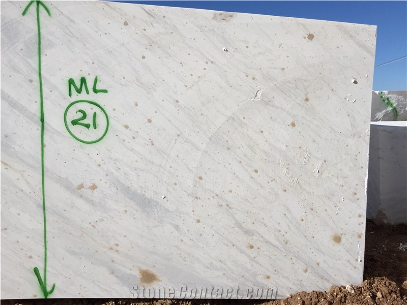Volakas White Marble Blocks Greece