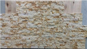Yh004 Beige Limestone Mosaic Pattern,Split Face Mosaic Patio for Walling