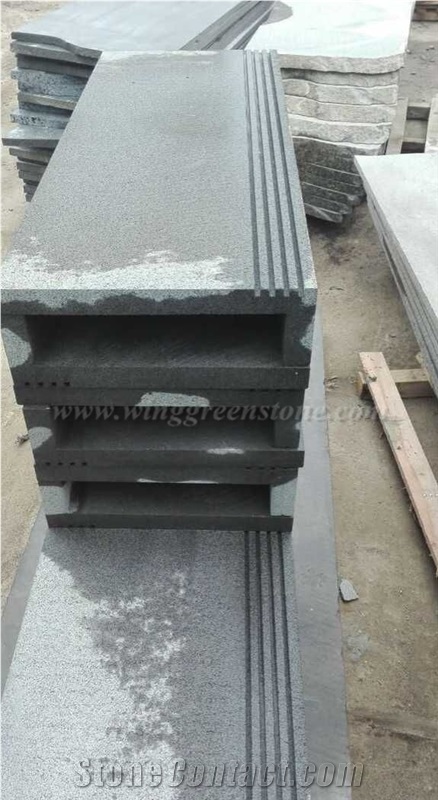 Black Basalt Step, Black Andesite Tread, Winggreen