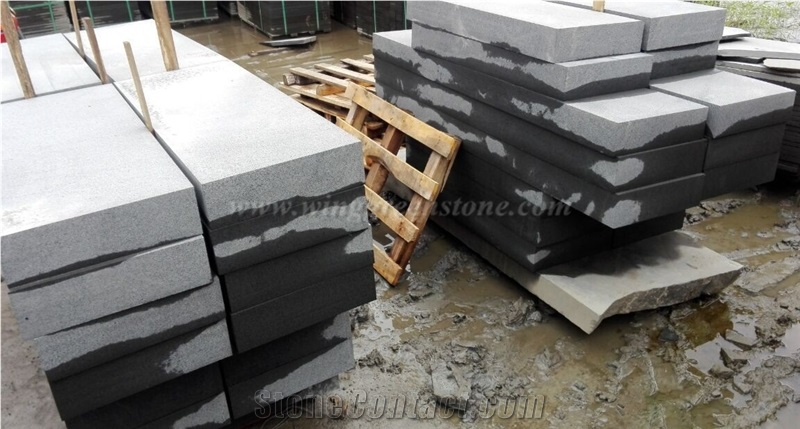 Black Basalt Step, Black Andesite Tread, Winggreen