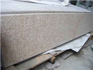 Cheap Price, Chinese Yellow Granite, G682 Kitchen Countertops, Giallo Rusty Island Tops, Polished Golden Crystal Granite Kitchen Worktops, Xiamen Winggreen Manufacturer