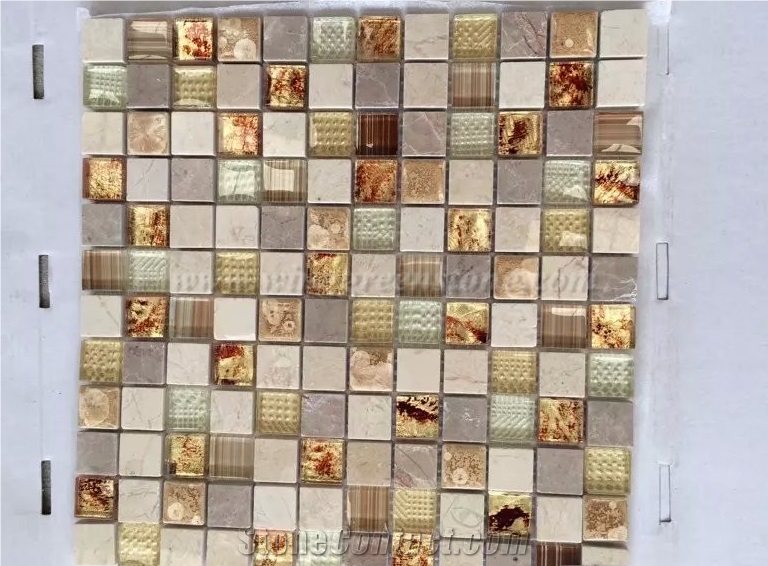 Colorful Glass Mosaic, Marble Mosaic, Winggreen