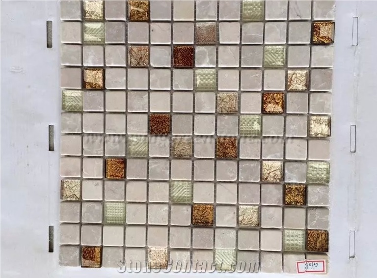 Colorful Glass Mosaic, Marble Mosaic, Winggreen