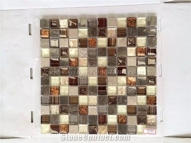 Colorful Glass Mosaic, Marble Mosaic, Winggreen