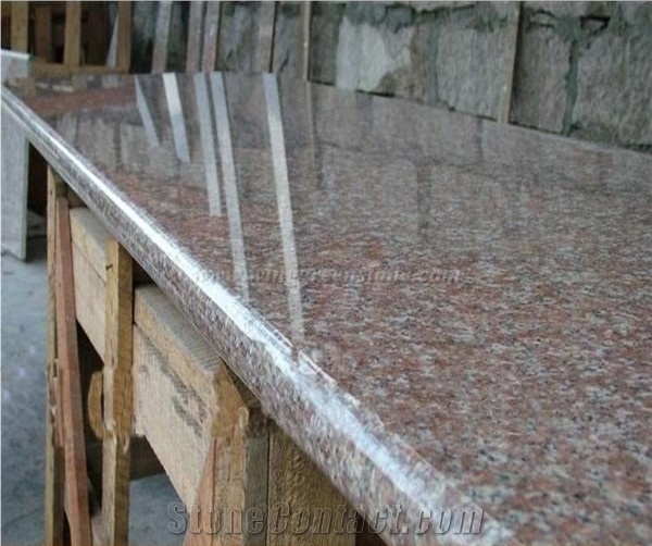 Competitive Price, Chinese Pink Granite, G687 Granite Kithchen Countertops, Top Polished Tao Hua Red Granite Bar Tops, Peach Red Granite Kitchen Worktops, Xiamen Winggreen Manufacturer