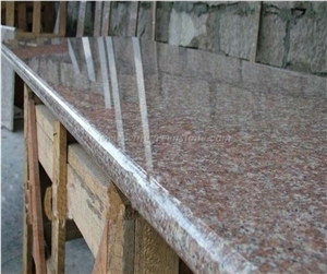 Competitive Price, Chinese Pink Granite, G687 Granite Kithchen Countertops, Top Polished Tao Hua Red Granite Bar Tops, Peach Red Granite Kitchen Worktops, Xiamen Winggreen Manufacturer