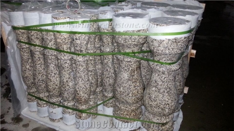 Competitive Price High Quality Chrysanthemum Yellow Granite Polished Railings/Handrail/Baluster, Winggreen Stone