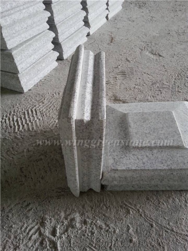 Competitive Price High Quality G603 Light Grey Pillar & Pier Caps, Winggreen Stone