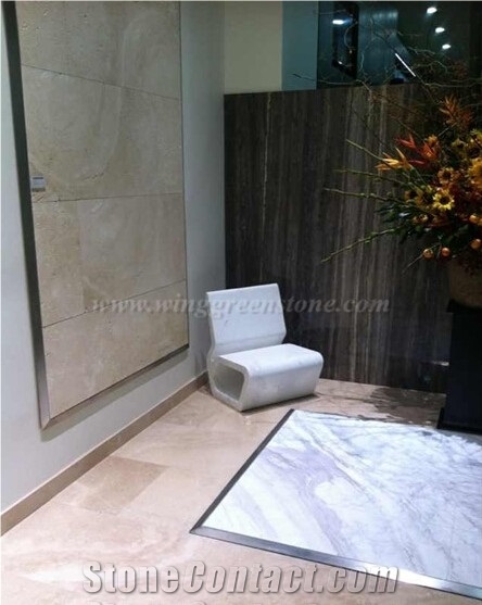 Customizable Marble Furniture, Ariston White Marble Chair for Interior Decoration