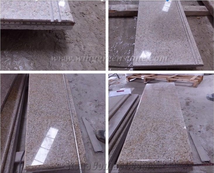 Factory Direct Supply Of High Quality G682 Yellow Granite Polished Stair,Steps & Risers, Treads and Threshold, Winggreen Stone