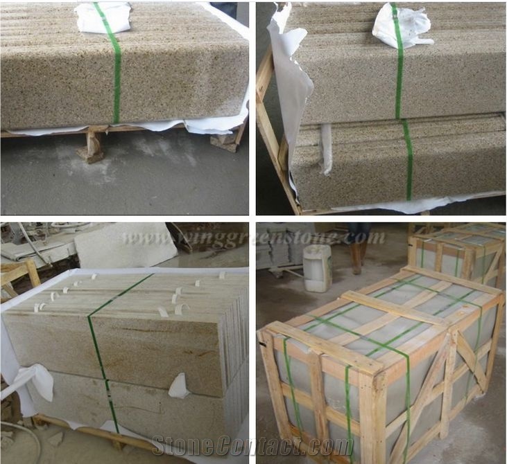 Factory Direct Supply Of High Quality G682 Yellow Granite Polished Stair,Steps & Risers, Treads and Threshold, Winggreen Stone