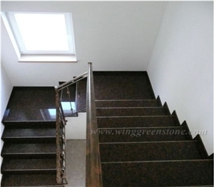 Factory Direct Supply Of High Qualtity Tan Brown Polished Stair,Steps & Risers, Treads and Threshold