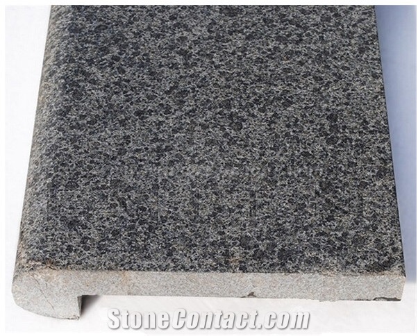 Flamed G684 Fuding Black Basalt,China Black Basalt,Black Pearl,Swimming Pool Pavers
