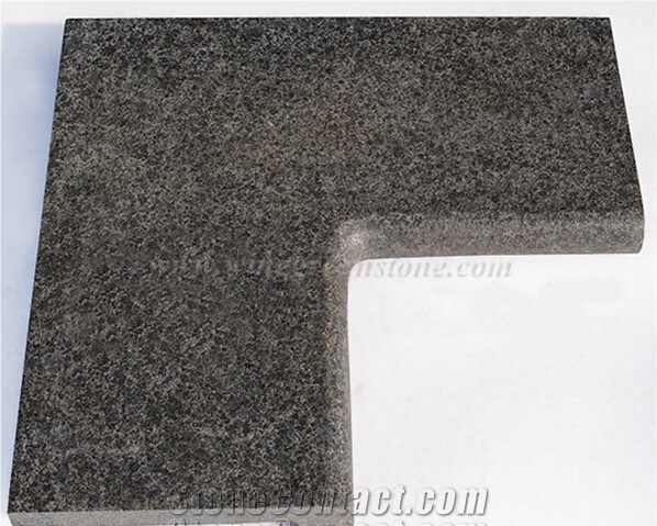 Flamed G684 Fuding Black Basalt,China Black Basalt,Black Pearl,Swimming Pool Pavers