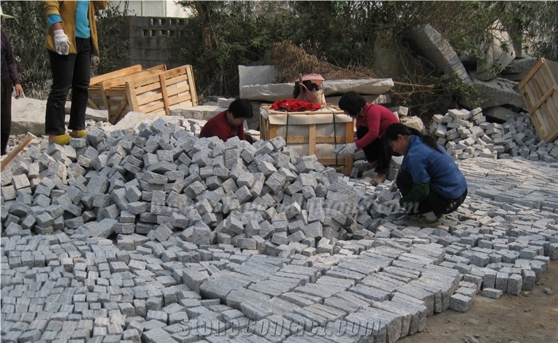 G603 Paving Pattern Cube Stone ,Pavers for Garden Stepping Pavements,Exterior Stone,Landscaping Stone