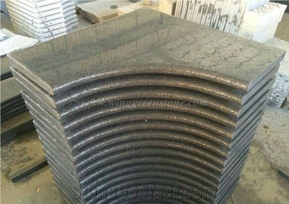 G654 Dark Grey Granite Anti-Slipping Swimming Pool Coping, China Impala Grey