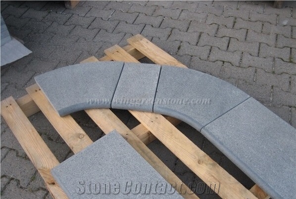 G654 Dark Grey Granite Anti-Slipping Swimming Pool Coping, China Impala Grey
