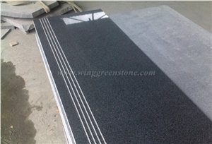 G654 Granite Step,Riser,Skirting,Staircase,G654 Pink Granite Stairs and Steps ,Padang Black Anti-Slip Stairs,Xiamen Winggreen Manufacturer
