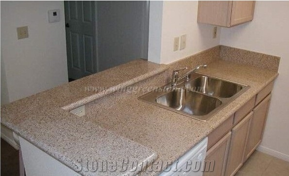 G682 Granite Countertop, Granite Kitchen Top,Sunset Gold Worktops