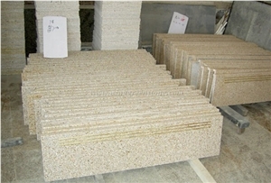 G682 Granite Step,Riser,Skirting,Staircase,G682 Yellow Granite Stairs and Steps ,Yellow Anti-Slip Stairs,Xiamen Winggreen Manufacturer