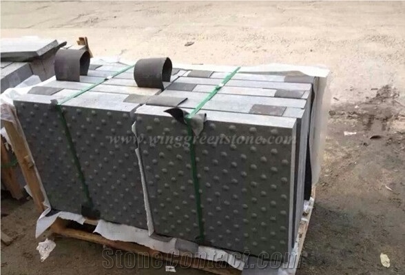 G684 Fuding Black Granite Blind Stone,China Black Granite Tactile Paving Stone,Warning Tiles,Driveway Paving Stone
