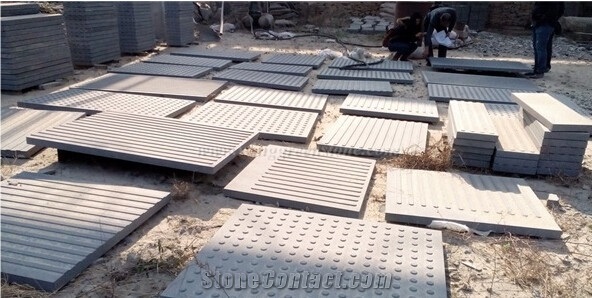 G684 Fuding Black Granite Blind Stone,China Black Granite Tactile Paving Stone,Warning Tiles,Driveway Paving Stone