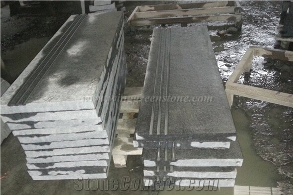 G684 Fuding Black Granite Staircase, China Black Granite, Black Pearl, China Black Granite Stairs & Steps