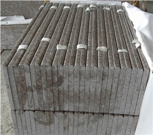 G687 Chinese Red Color Granite for Stair & Step, Peach Blossom Red Granite Riser, Staircase
