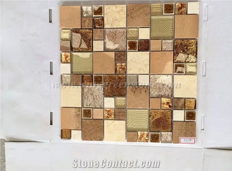 Glass Mosaic, Linear Strips Mosaic, Winggreen