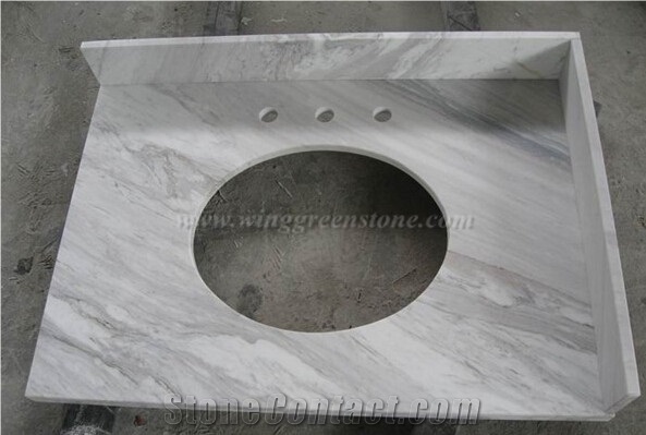Greece Volakas White Marble Countertop Bathroom Vanity Top,Bath Top,Bathroom Countertop