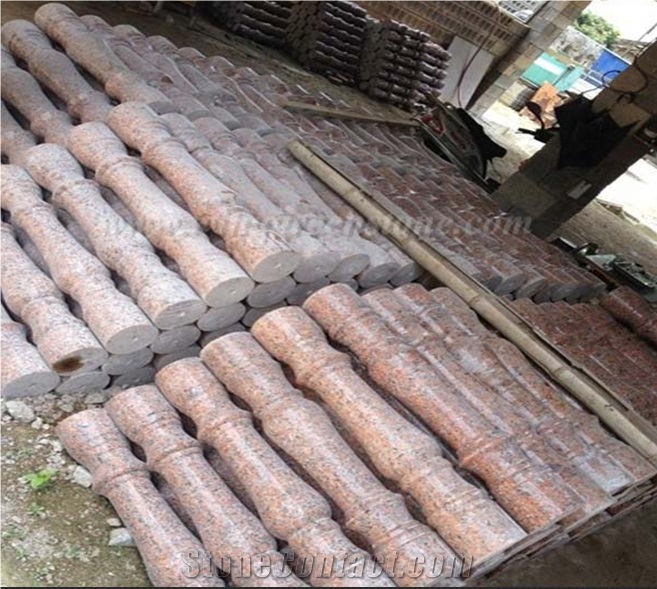 High Quality G562 Maple Red Granite Polished Baluster/Handrail/Railing for Interior & Exterior Decoration