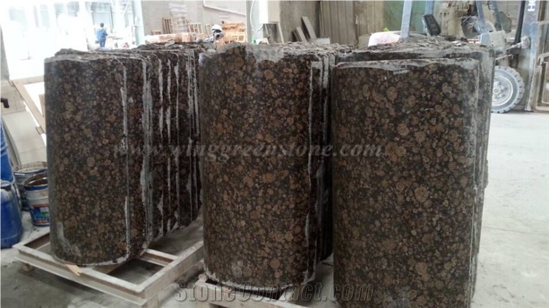 Hot Sale High Quality Baltic Brown Granite Polished Outside Decoration Pillar & Coulumn