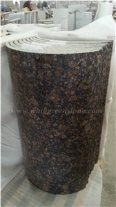 Hot Sale High Quality Baltic Brown Granite Polished Outside Decoration Pillar & Coulumn
