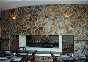 Hot Sale High Quality Rusty Slate Irregular Shape Flagstone Pavers/Random Flagstone/Meshed Paver Stone for Floor & Wall Cladding Pavers