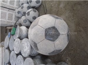 Light Grey G603 Ball Sculptures, Ball Stone Carving, Ball Stone Statue for Garden Decoration, Winggreen Stone