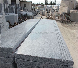 Manufacture High Quality G603 Light Grey Granite Polished Stairs & Steps, Treads and Riser